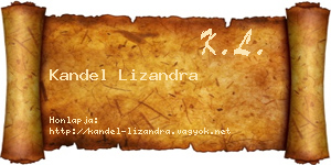 Kandel Lizandra névjegykártya